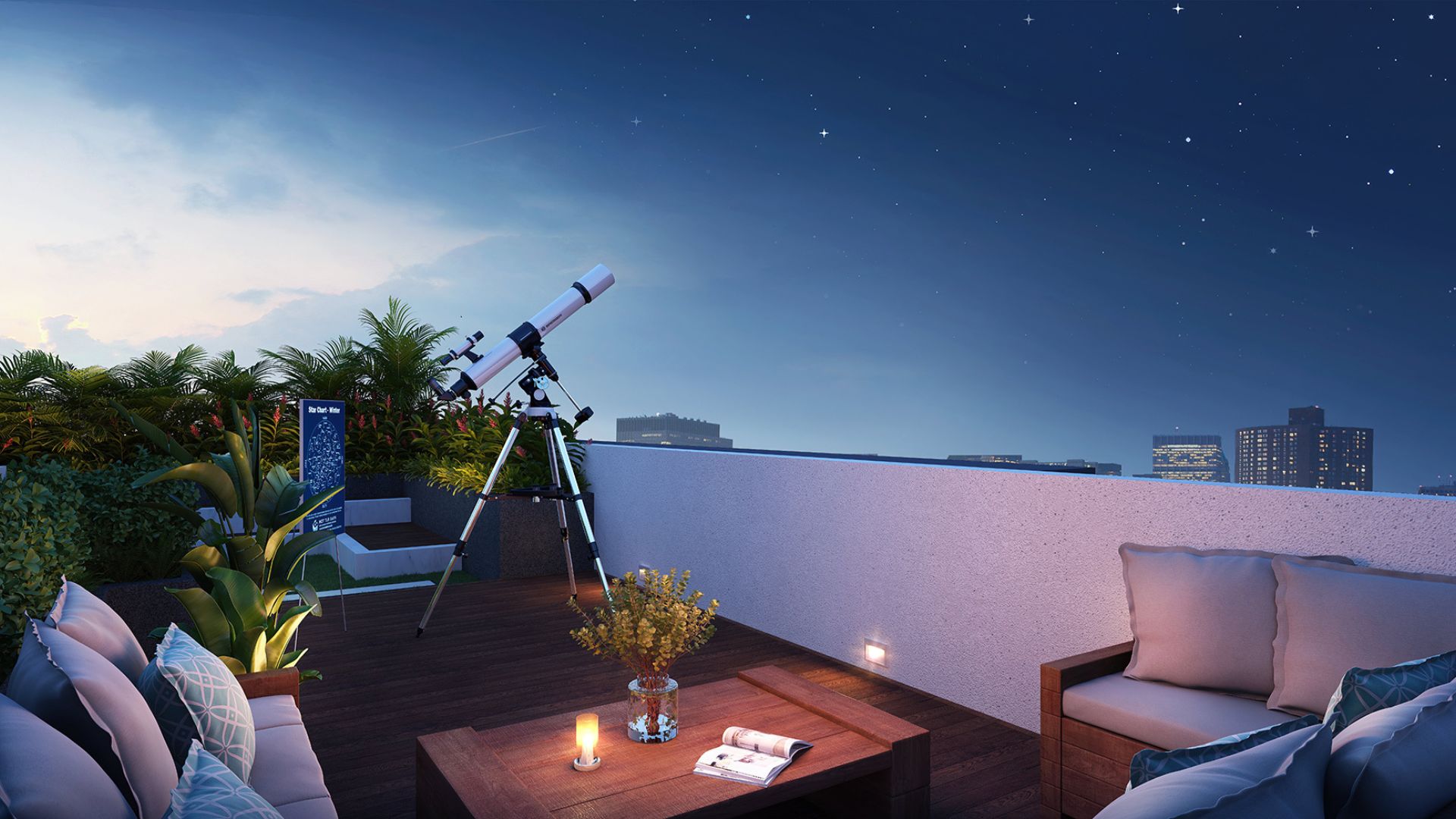 Star Gazing Arena of HP Square, The Best Residential Real Estate Project of Bhubaneswar with top 2 BHK , 3 BHK , 3.5 BHK and 4.5 BHK Apartments for Sale in Delta Square, Bhubaneswar