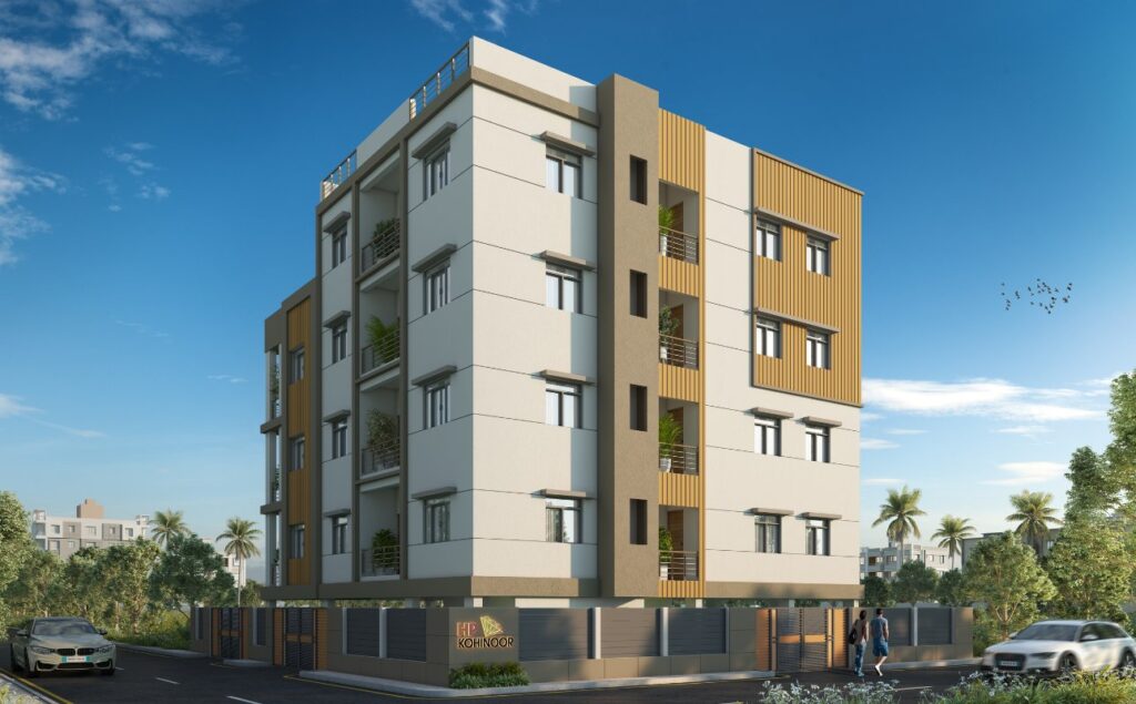 Day View of HP Kohinoor | Limited 2 & 3 BHK Flats @ 70 Lacs onwards | Madanpur, Bhubaneswar