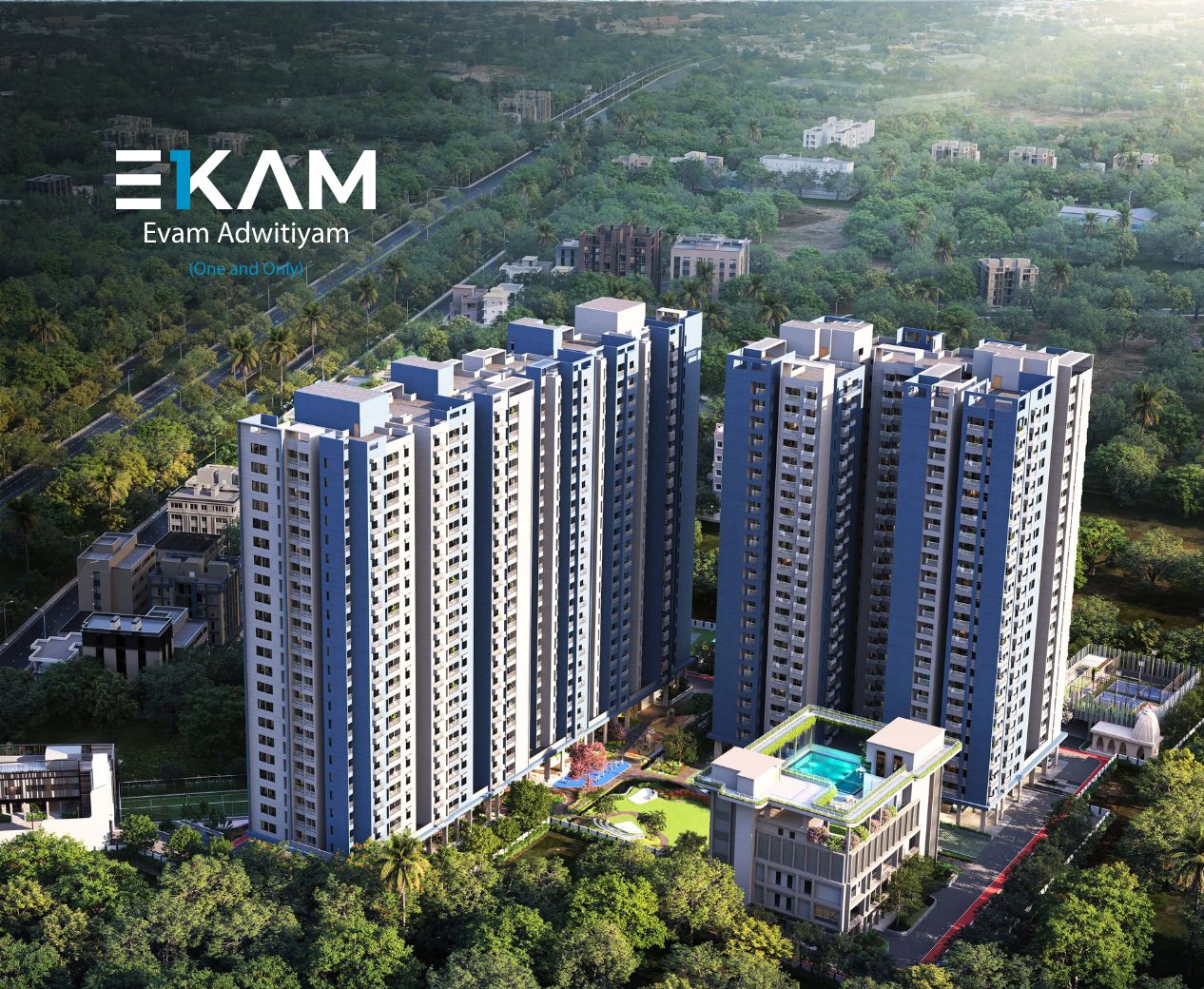 ekam - premium 2,3,3.5 & 4.5 BHK Apartments in between Bhubaneswar & Cuttack