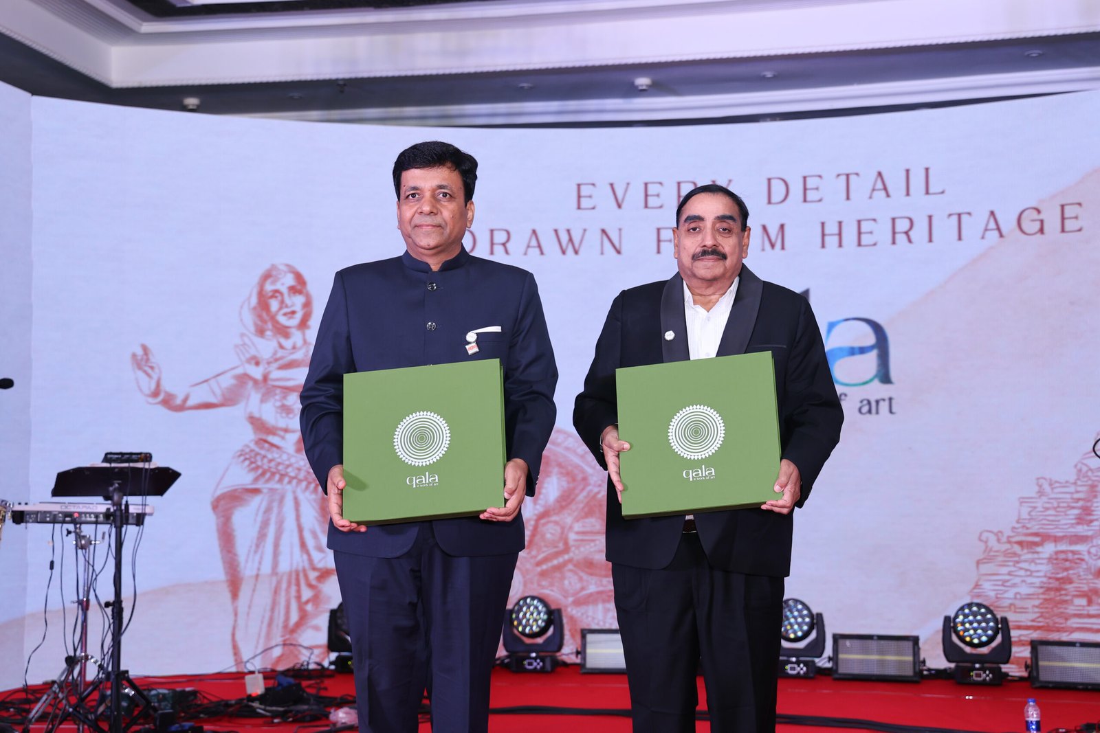 Mr.Chetan Tekariwal - Founder, MD of Best Builder in Bhubaneswar - Harshpriya Group & Mr.Binod Agarwal at the event launching new Joint Venture Project Named Qala on 9th Aug, 2026